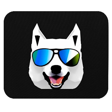 Discover Husky with Sunglasses Mouse Pads