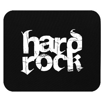 Discover hard rock typography Mouse Pads