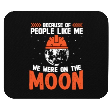 Discover Aerospace engineer we were on the moon rocket Mouse Pads