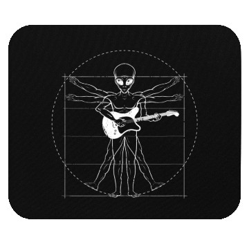 Discover Davinci Alien For Guitar Players Mouse Pads