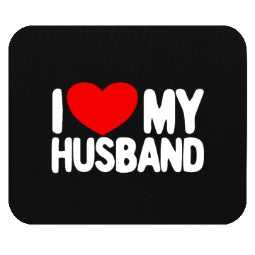 Discover I Love My Husband Red Heart Wife I Love My Husband Mouse Pads