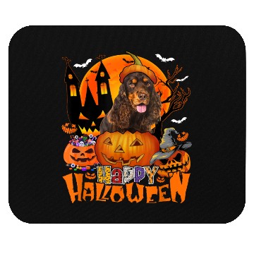 Discover Halloween English Cocker Spaniel In Candy Mouse Pads