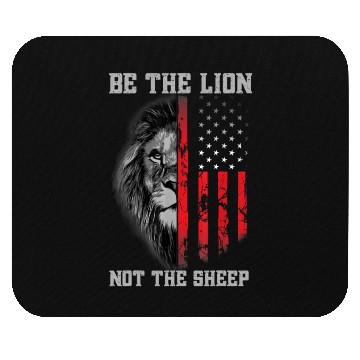 Discover Be The Lion Not The Sheep Patriotic Lion American Mouse Pads