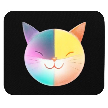 Discover A cat smiling Mouse Pads