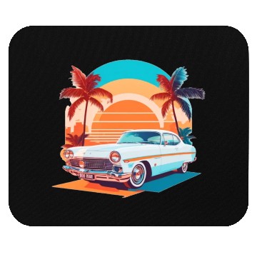 Discover summer style Miami street , sunrise Mouse Pads