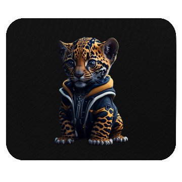 Discover A cute tiny hyper realistic baby jaguar Mouse Pads