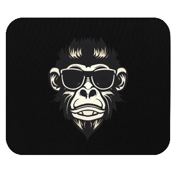Discover Cool Monkey with Sunglasses - Rock and Roll Design Mouse Pads