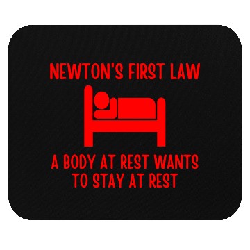 Discover Newton's First Law Mouse Pads