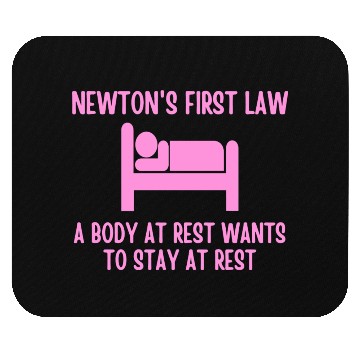Discover Newton's First Law Mouse Pads