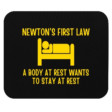Discover Newton's First Law Mouse Pads