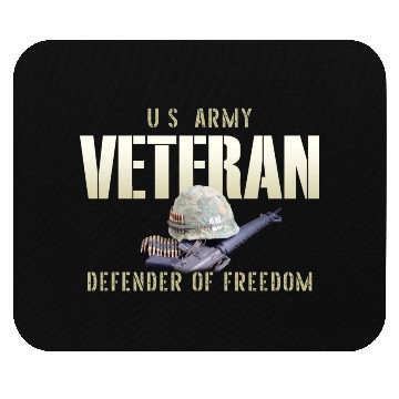 Discover US Army Veteran: Defender of Freedom Mouse Pads