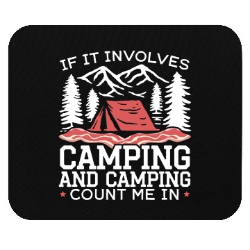 Discover Camping And Bacon Meat Camp Camper I Love Bacon Mouse Pads