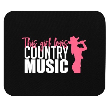 Discover This Girl Loves Country Music A Western Folk Fan Mouse Pads