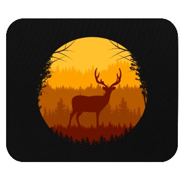 Discover Autumn Forest And Deer Mouse Pads