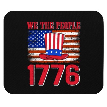 Discover We the People 1776 Independence Day US Patriot Mouse Pads