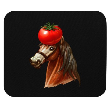 Discover Horse Head Tomato Mouse Pads