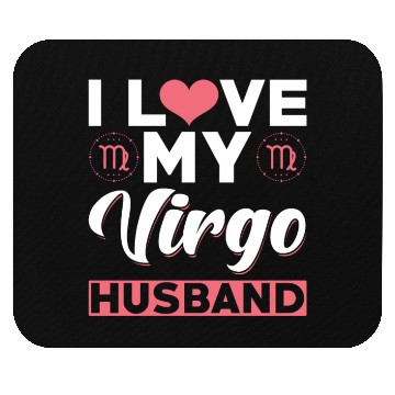 Discover I love my Virgo Husband Mouse Pads