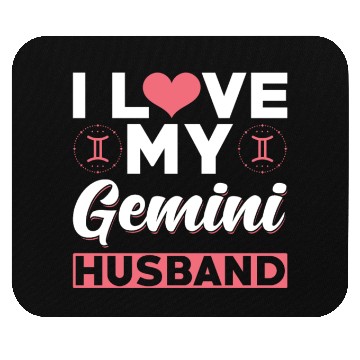 Discover I love my Gemini Husband Mouse Pads