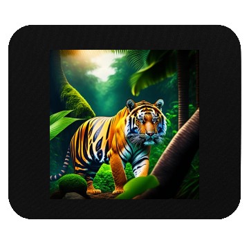 Discover Tiger in Jungle Mouse Pads