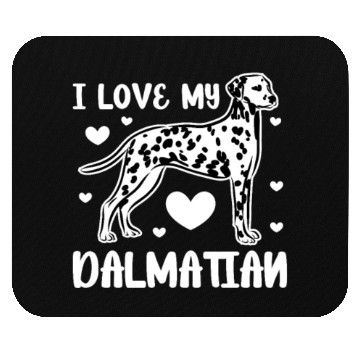 Discover I Love My Dalmatian Mouse Pads