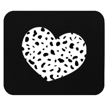 Discover Spotted Heart Dalmatian Mouse Pads