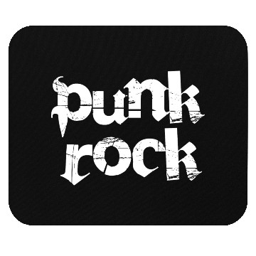 Discover punk rock bold text Mouse Pads