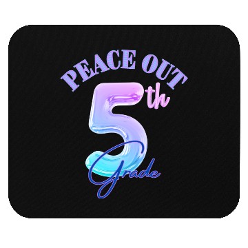 Discover Peace Out 5th Grade Retro Graduation Class Mouse Pads
