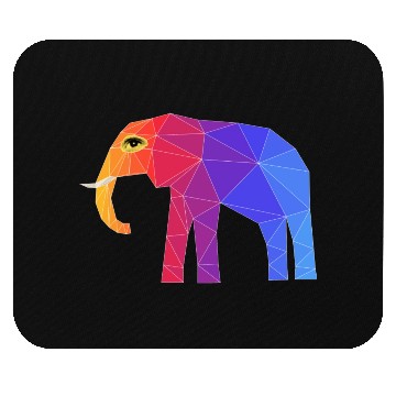 Discover Colorful Abstract Elephant Mouse Pads