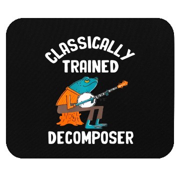 Discover Classically Trained Decomposer Funny Frog Playing Mouse Pads