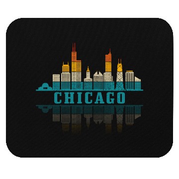 Discover Chicago yline Illinois Vintage Pride Mouse Pads