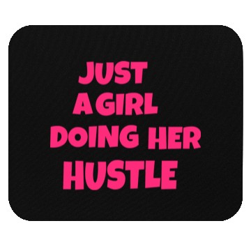 Discover Just a girl doing her hustle green Mouse Pads