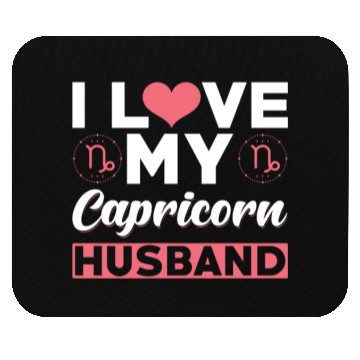 Discover I love my Capricorn Husband Mouse Pads