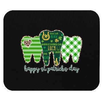 Discover 3 Three Teeth St Patrick Day Leopard Buffalo Mouse Pads
