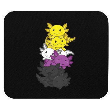 Discover Nonbinary Flag Non Binary Pride Lgbtq Axolotl Mouse Pads
