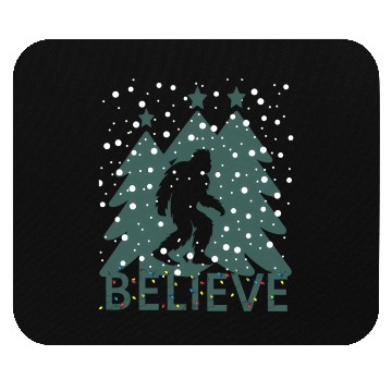 Discover Believe In Bigfoot Lights Sasquatch Mouse Pads