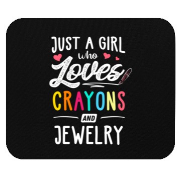 Discover Just A Who Loves Crayons And Jewelry Youth Mouse Pads