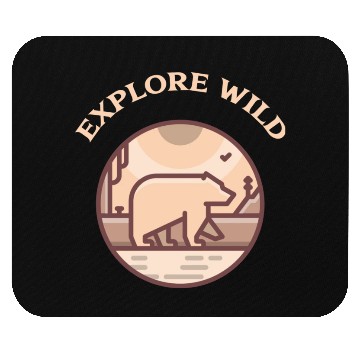 Discover Explore Wild Camping Mouse Pads