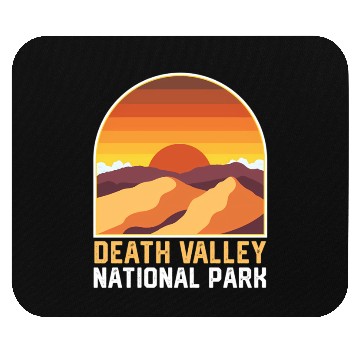 Discover Death Valley National Park Retro Style Mouse Pads