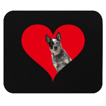 Discover Heart Shape Australian Cattle Dog'S Day Mouse Pads