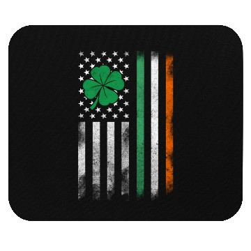 Discover St Patrick'S Day Irish American Flag Vintage Mouse Pads