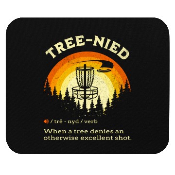 Discover Disc Golf Stupid Tree Mouse Pads