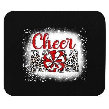 Discover Cheer Mom Leopard Cheerleader Bleached Mother Mouse Pads