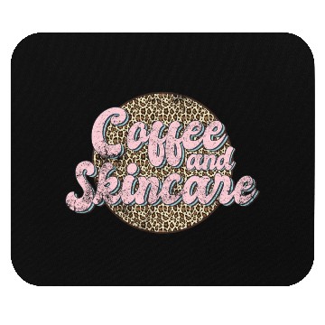 Discover Coffee And incare Leopard Esthetician incare Mouse Pads