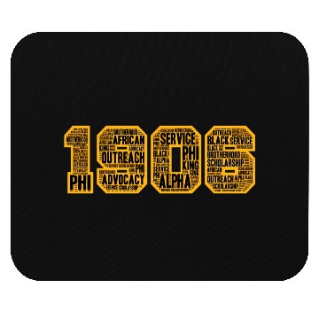 Discover Mens Alpha African Fraternity Hand Sign 1906 Words Mouse Pads