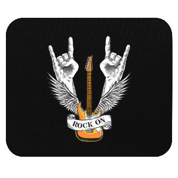 Discover Rock And Roll - Electronic Rock Guitar Mouse Pads