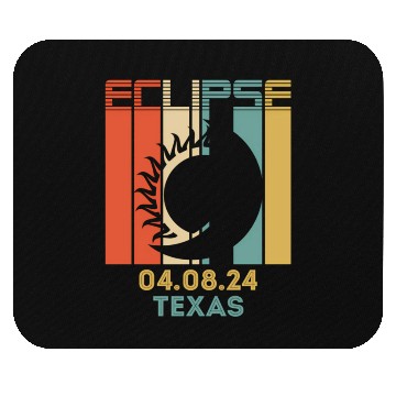 Discover America Total Solar Eclipse 040824 Texas 2024 Mouse Pads
