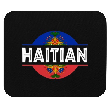Discover Haitian Flag Haiti Coat Of Arm Ayiti Day Pride Mouse Pads
