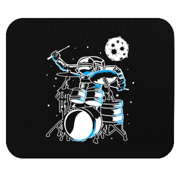 Discover Astronaut In Space With Drum Kit Percussion Drums Mouse Pads