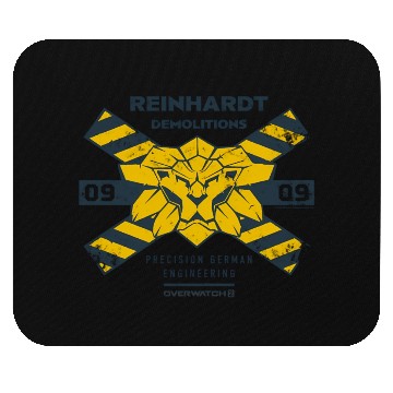 Discover Overwatch 2 Reinhardt Demolitions Icon Logo Mouse Pads