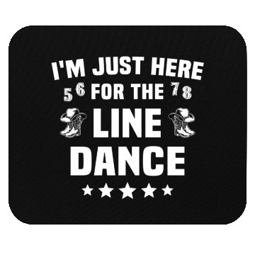 Discover Line Dance Line Dancer Line Mouse Pads